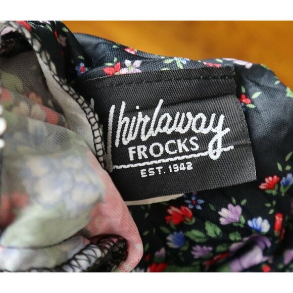WOMEN'S VINTAGE FLORAL PRINT BLOUSE SHIRT - 1980s 80s - WHIRLAWAY FROCKS SIZE 12 - Picture 7 of 8